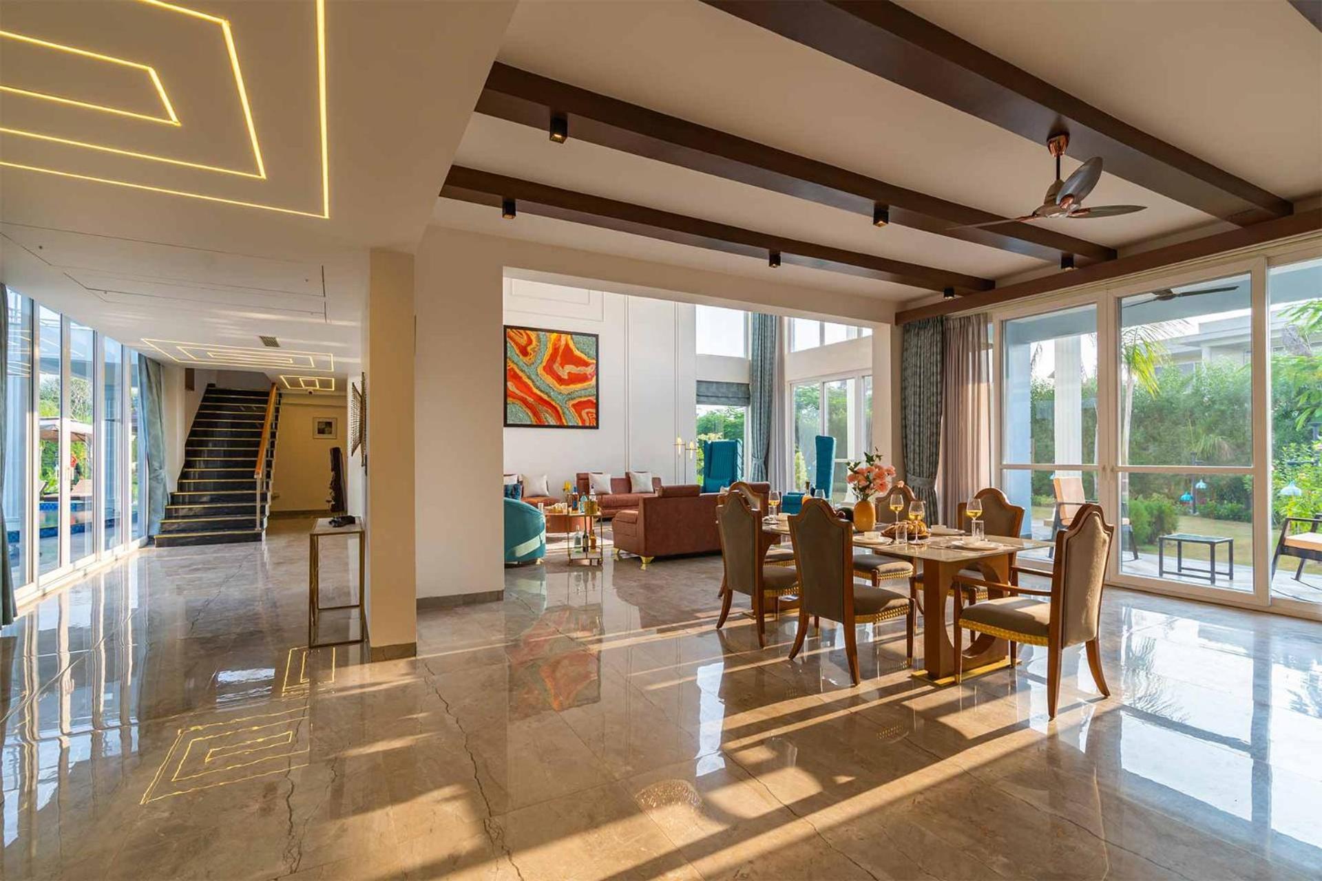 Stayvista At Serenity Farms With Pool, Lawn, Bonfire & Bbq Sohna Exterior photo